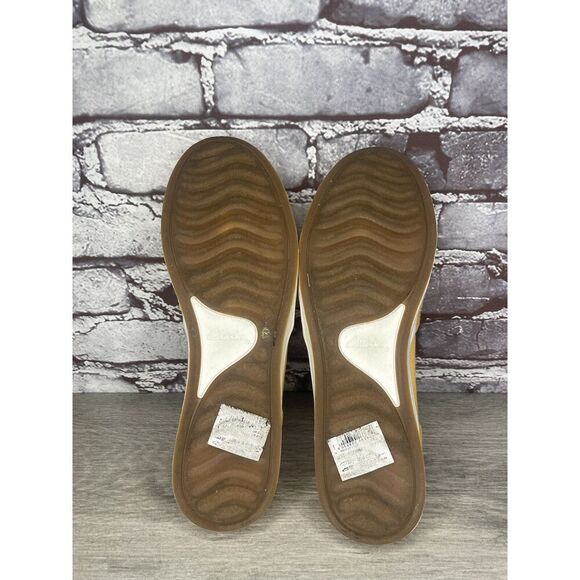 Clarks Cloud Steppers 27975 Yellow Canvas Breeze Shoes Women Sz 8.5M US/38.5EU - Picture 8 of 16